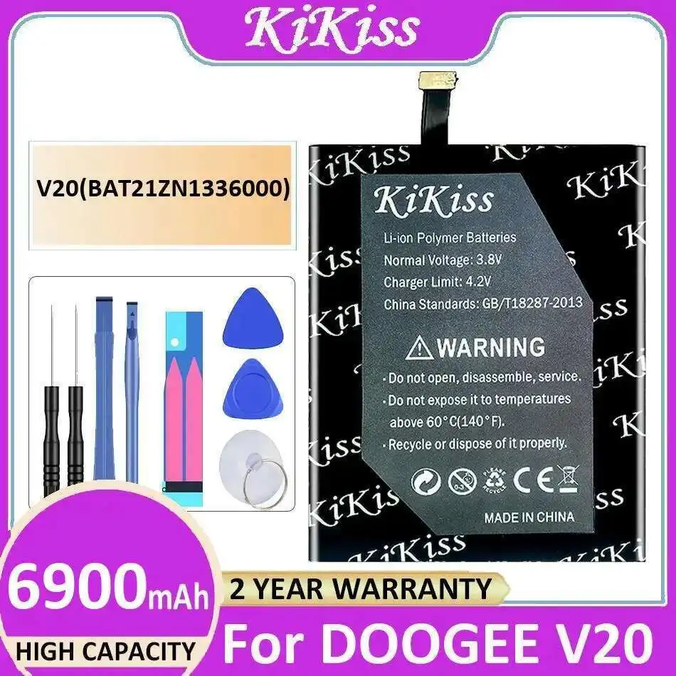 

6900 мАч V20 BAT21ZN1336000 Аккумулятор для мобильного телефона высокой совместимости для Doogee