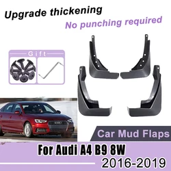 Car Mudguard For Audi A4 B9 8W 2016~2019 2017 2018 Mudguard Guard Fender Splash Guards Mud Flap ABSAccessories Auto Parts Tools