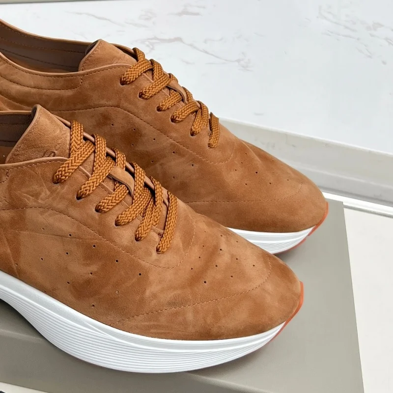 2026 Italian luxury high-quality soft and delicate cashmere fabric for casual and comfortable commuting sports men's shoes