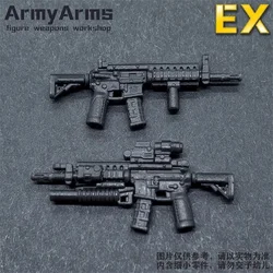 ArmyArms 1/50 Scale Soldier M4ss Weapon EX Series Cannot To Launch Plastic Model Toys For Action Figure Doll Body In Stock