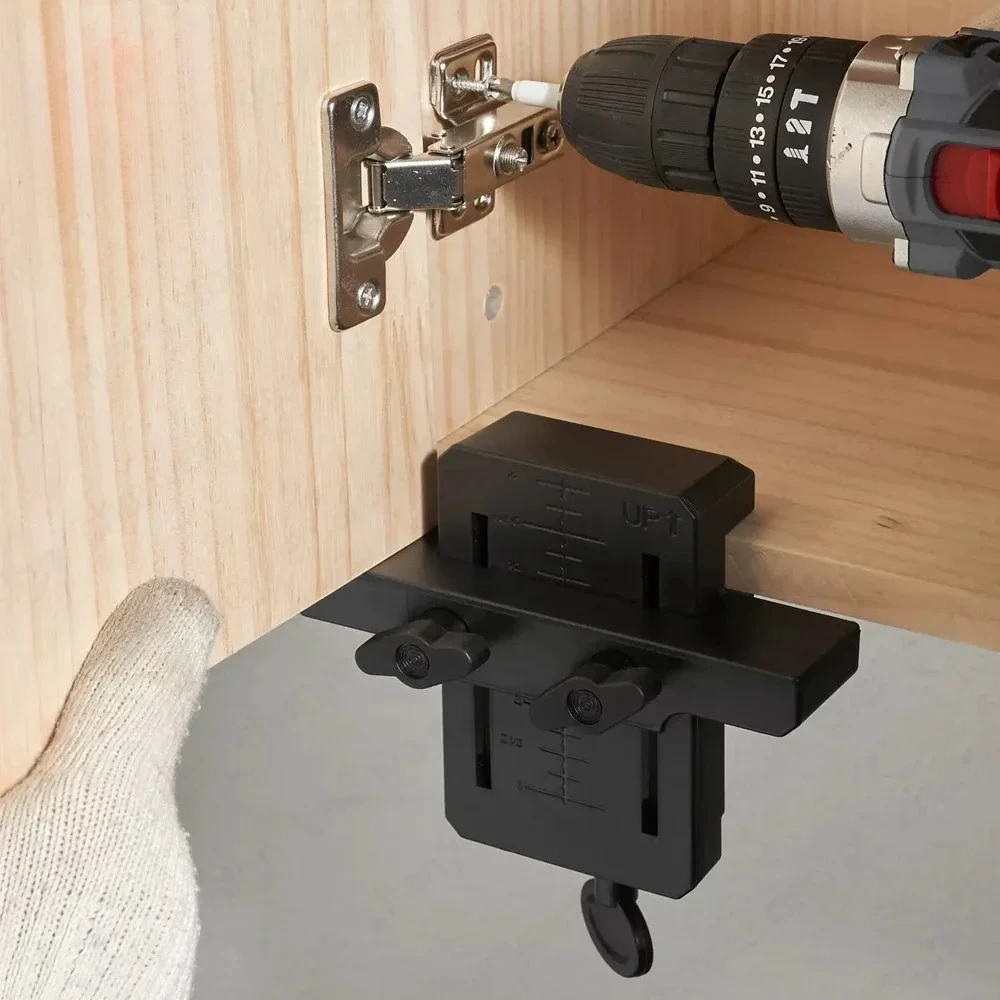 

Household Hidden Door ABS Plastic Mounting Support Woodworking Tools Easy Install Cabinet Door Mounting Jig Cabinets Frame Clamp