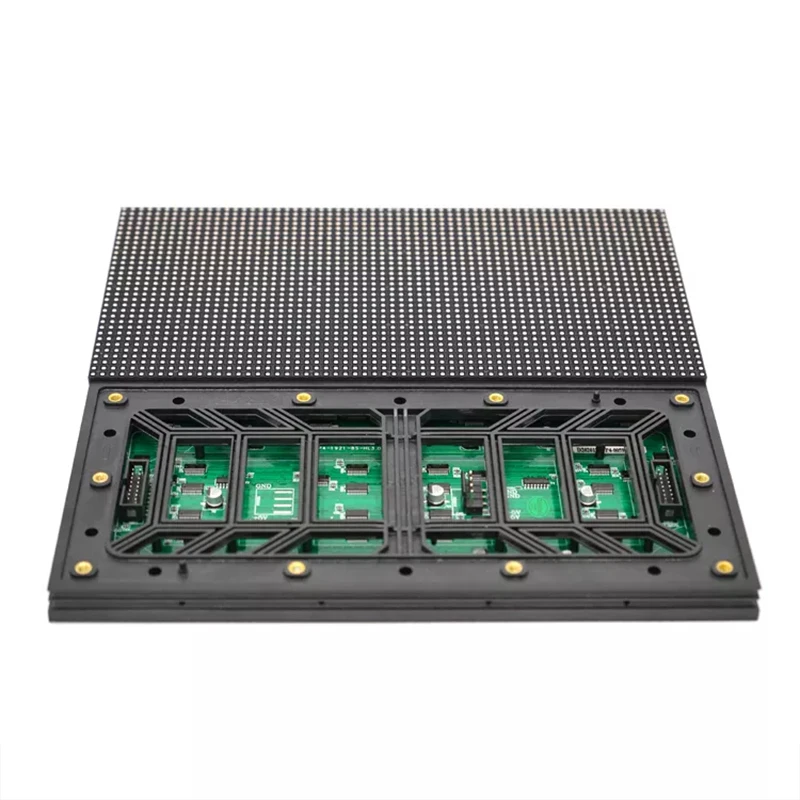 P4 LED Outdoor Matrix Module 256x128mm High Brightness Waterproof 64x32 Pixels 8S Full Color Panel HUB75 Programmable Display