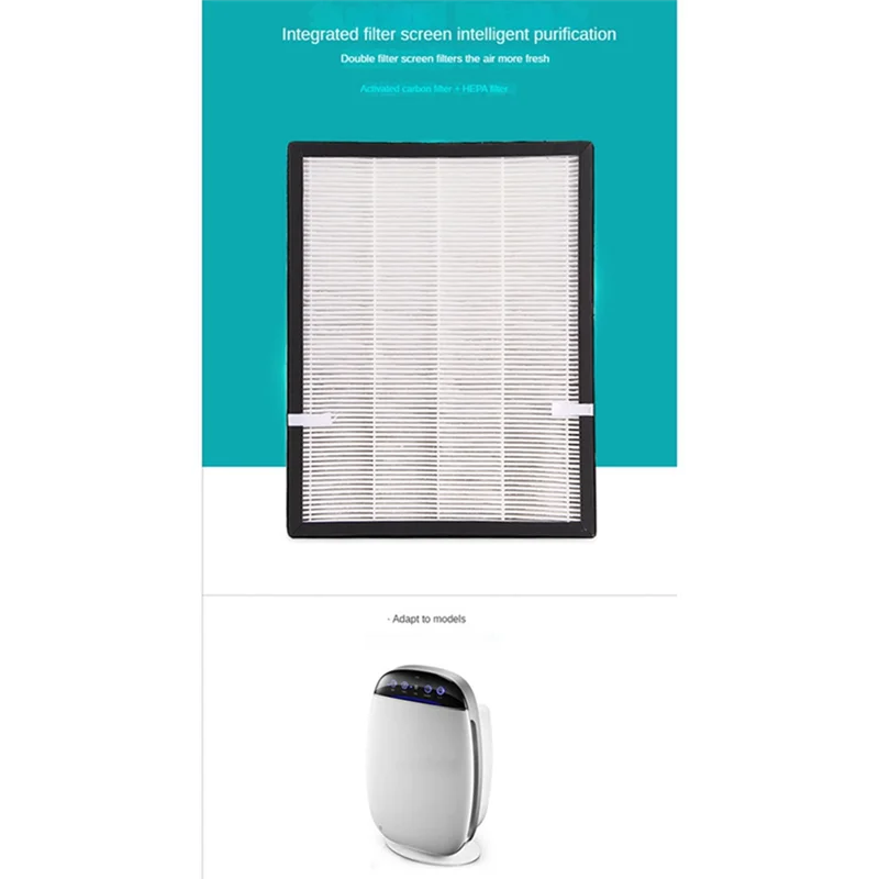 

A62K 2 шт. 310X240X35 мм Hepa-фильтр Фильтр с активированным углем для деталей очистителя воздуха KJ20FE-NH3