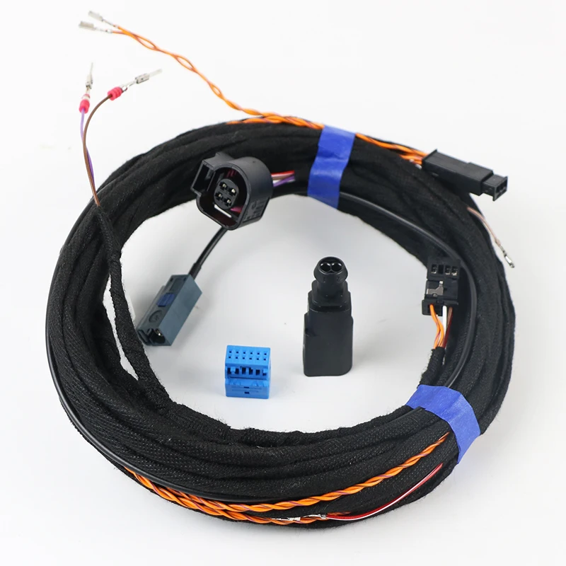 High Line Flipping Badge Rear View Camera wiring Harness For VW Passat B8 3GD 827 469 A Trajectory Reversing Video Wire Cable