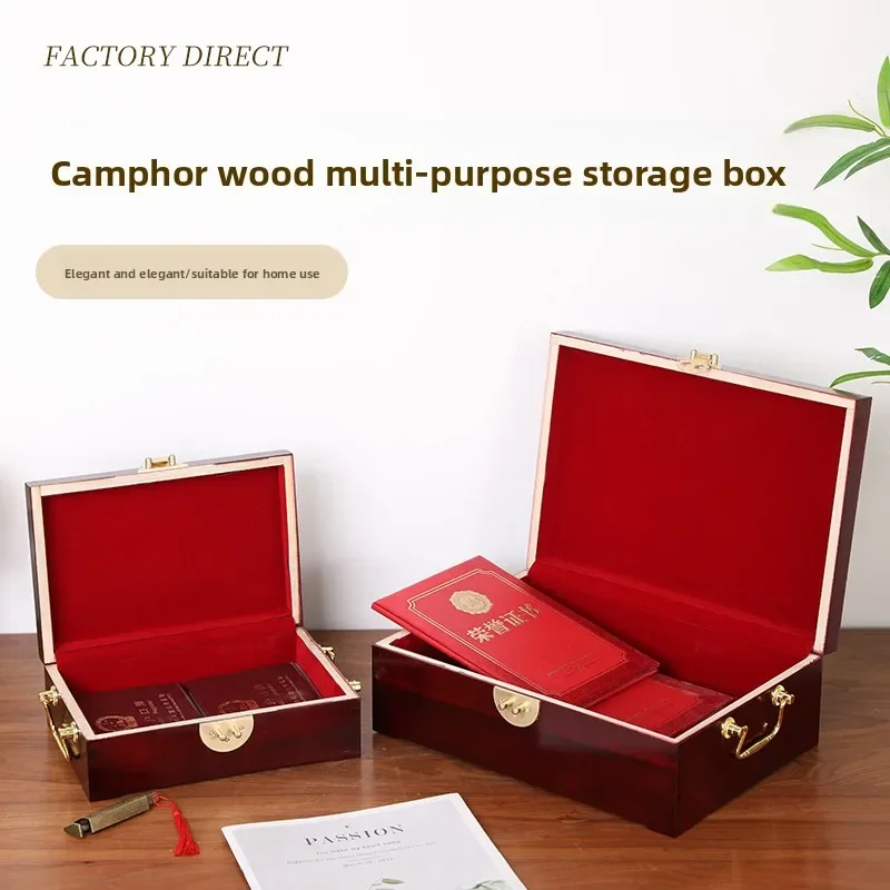 

L20- Desktop Storage Box Solid Wood Lockle Jewelry Creative Vintage Jewelry Box Accessories Collection Box