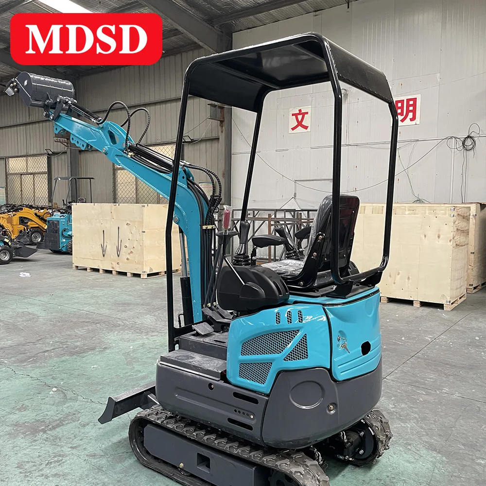 حفار صغير خفيف الوزن 0.8-2 طن حفار صغير سهل التشغيل حفارة صغيرة CE/EPA لتجديد الخنادق في الفناء الخلفي للمنزل