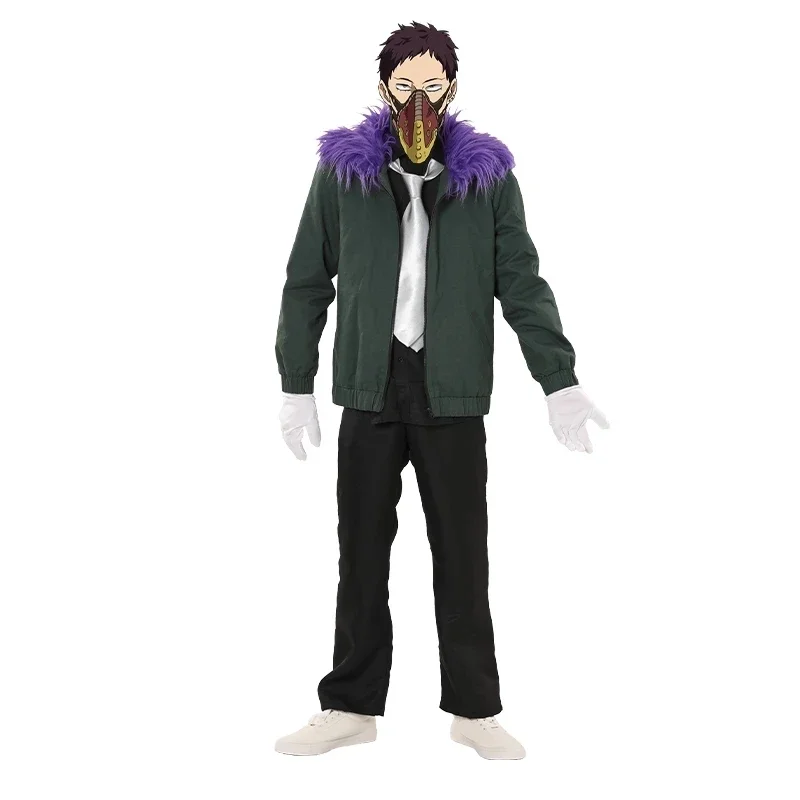 Anime My Hero Academia Overhaul Chisaki Kai Cosplay Costume Boku no Hero Academia Halloween Cosplay Wig Shoes Mask Tie Outfits ​