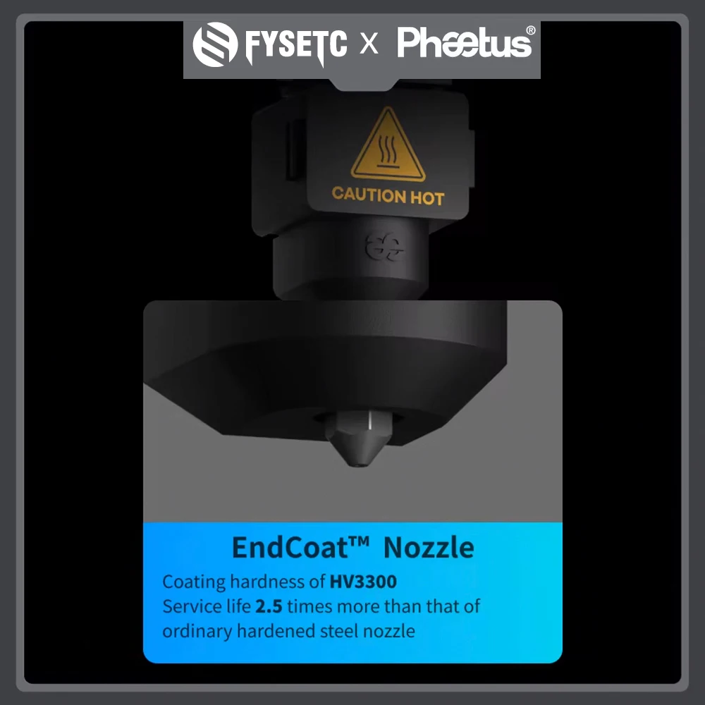 Neueste Phaetus A1/A1 Mini Conch M4 Plus Hotend mit 0,2/0,4/0,6/0,8 mm abnehmbarer Endcoat-Düse für Bambu Lab A1/A1mini Drucker