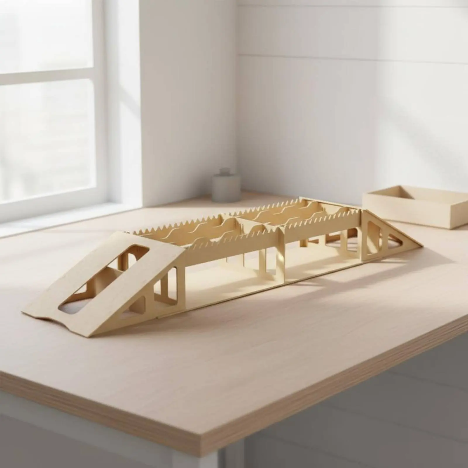 Scale Crawler Obstacle Bridge Sturdy Wireless Control Truck Bridge Rc Car Ramp Realistic Mini Crawler Obstacle Set Wooden