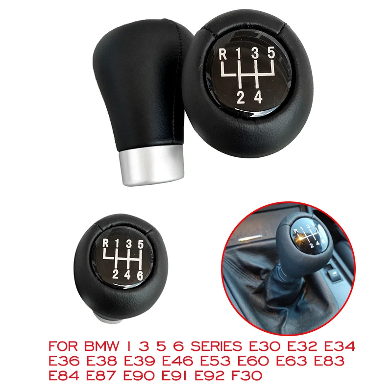 

5/6 Speed Gear Shift Knob Shifter Lever Stick Pen For BMW E30 E32 E34 E36 E38 E39 E46 E53 E60 E63 E83 E84 E87 E90 E91 E92 F30