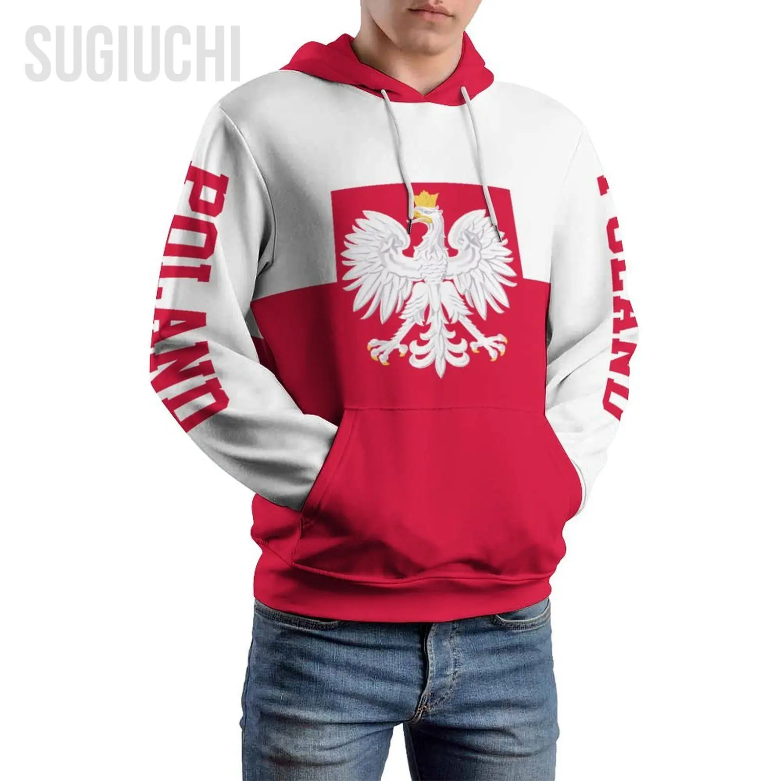 Unisex 3D Hoodie Poland Flag Men Women Polyester Harajuku Sweatshirt Pullover Hoodies Casual Cool