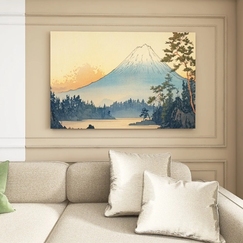 

1.5-Inch Thick Pine Solid Wood Frame, Canvas Wall Art, Birthday Gift Art Wall Painting, Bedroom, Office, Living Room