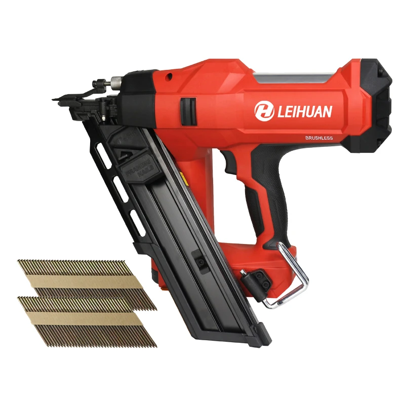LEIHUAN DCFN3490 Pure electric lithium battery dowel gun woodworking nail gun