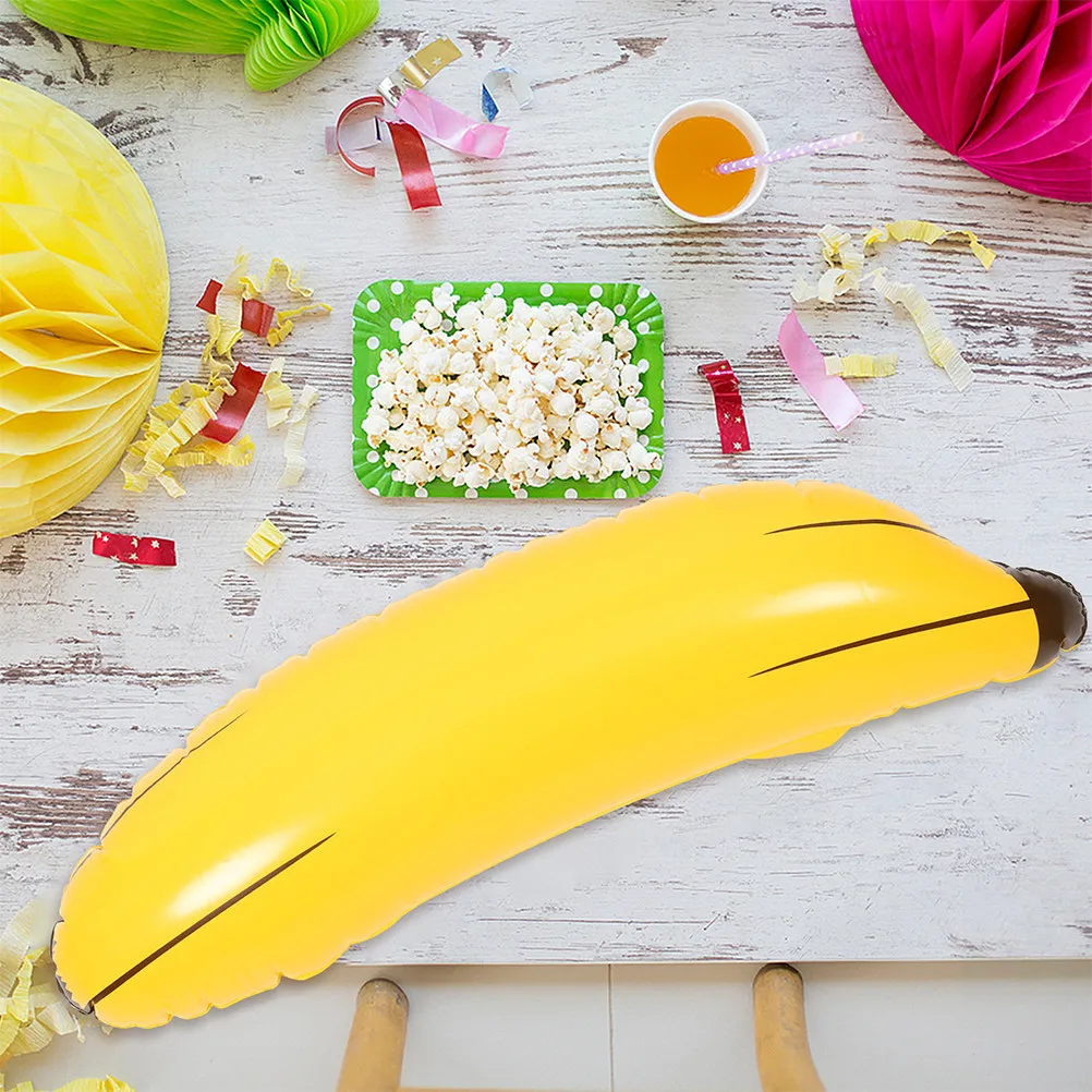 8Pcs Giant Inflatable Banana Props Large Blow Up Bananas PVC for Bachelorette Party Decorations Summer Pool Birthday Games