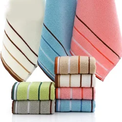 1pc Simple Fashion Cotton Square Towel  Three-piece Soft  Absorbent Plain