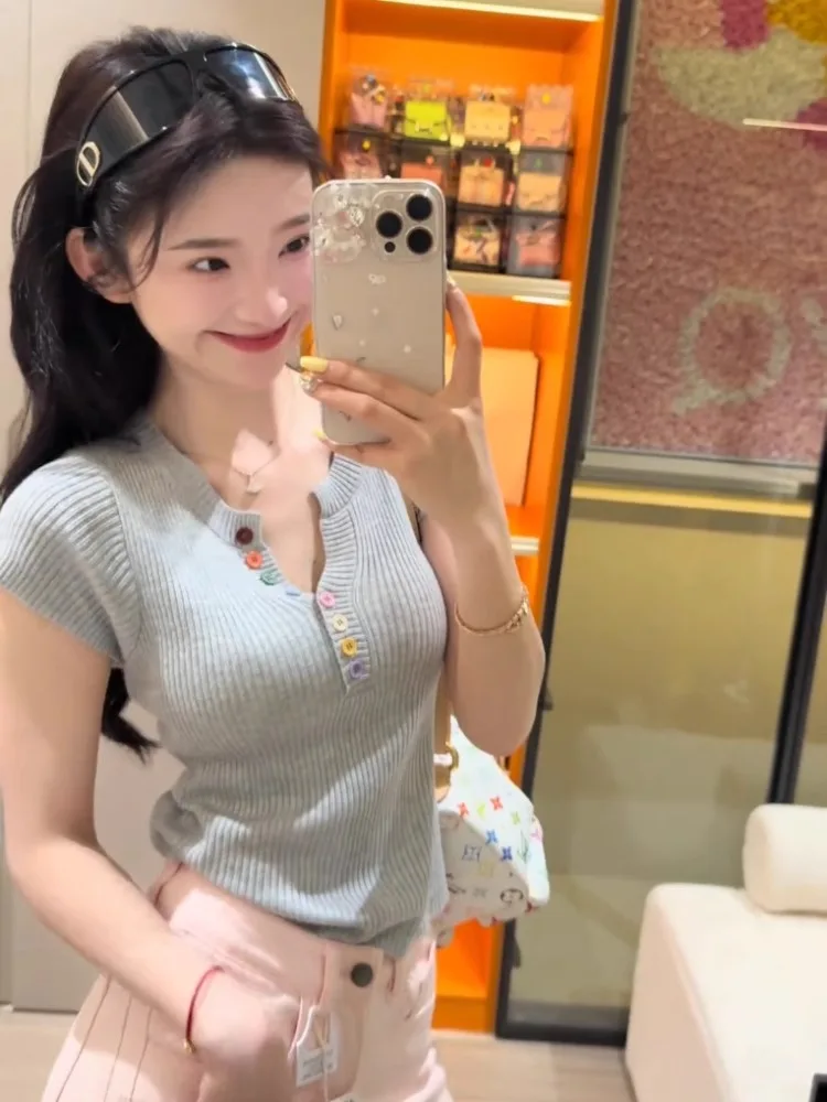 

Sweaters Jumpers Pullovers Women Dark Blue Y2K Cute Clothes Youth Style Street Urban Fashion Teen Young Adult Winter Trendy Warm