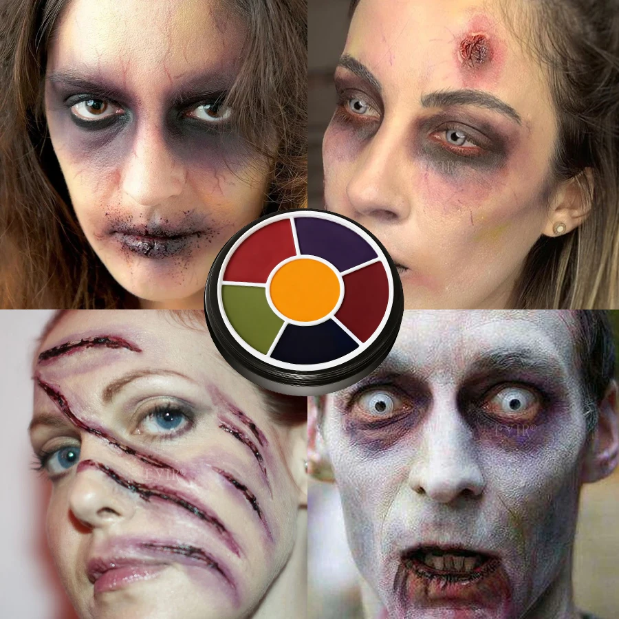 6색 페이스 바디 페인트 팔레트 SFX 메이크업 키트 - Body Paint Sfx 리뷰 및 가격