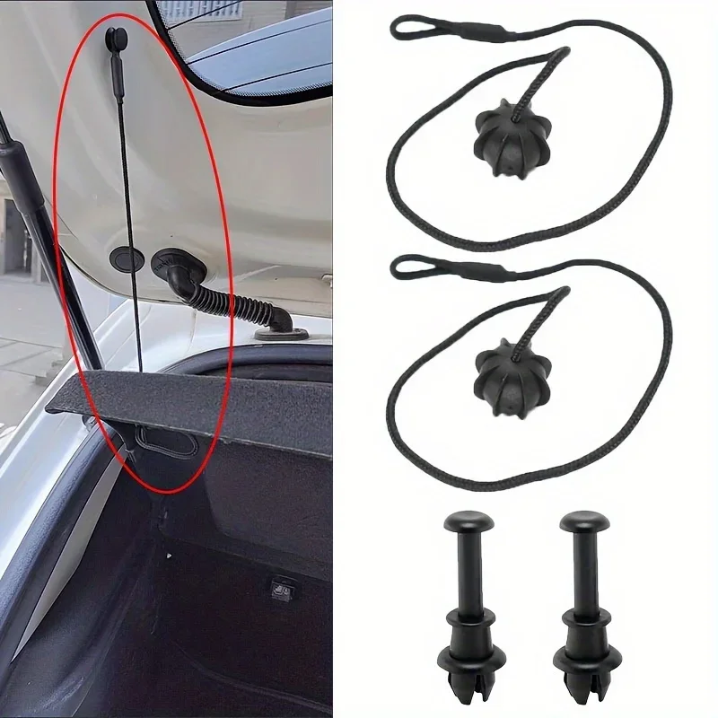 Universal Synthetic Rubber Trunk Lock Strap with Rope, Car Tailgate Fixing Line, Wine Barrel Lid Retaining Clip