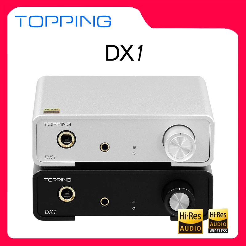 

TOPPING DX1 Decoder AK4493S XU208 DAC&Headphone amplifier Support up to DSD256 PCM384 Mini DAC