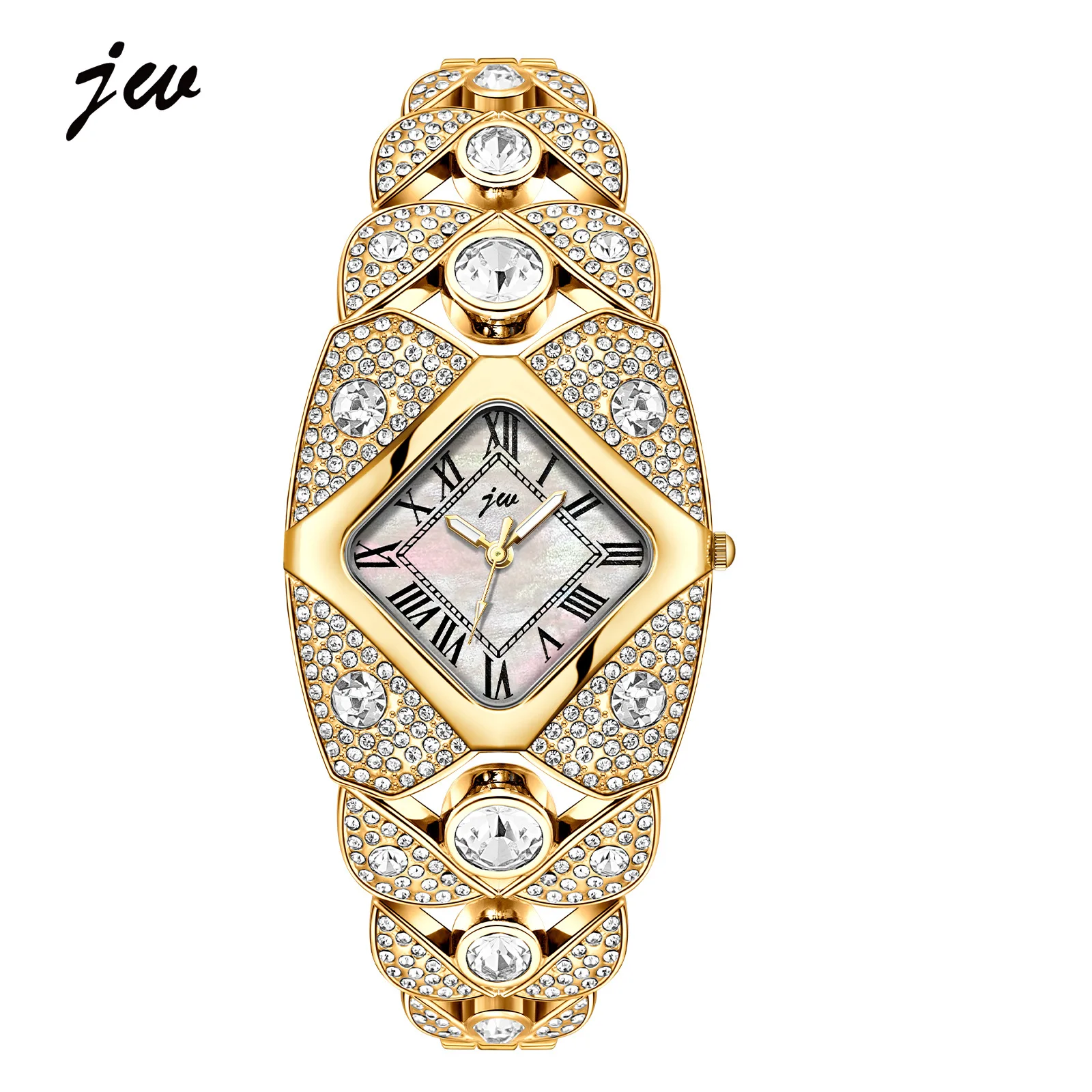 Brand Diamond Inlaid Light Luxury Bracelet Watch Women Waterproof High End Trendy Jewelry Female Fashion Quartz Clock Watches