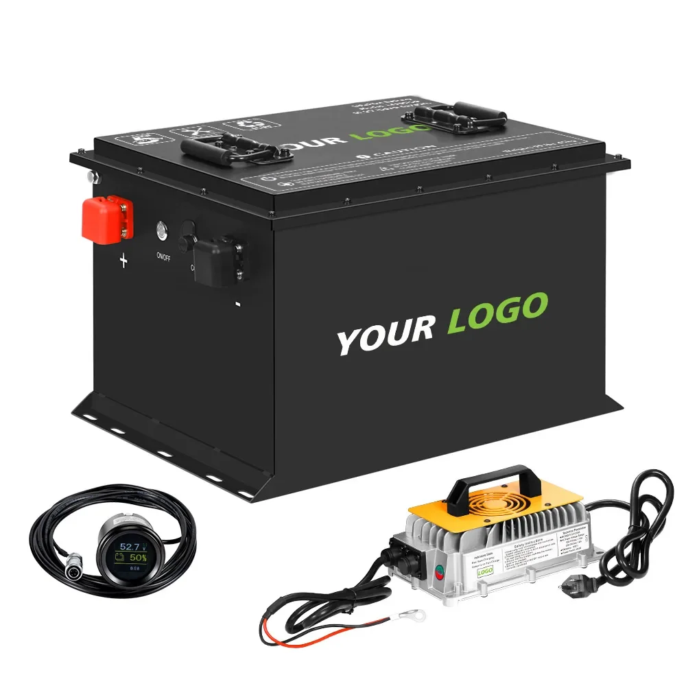 

Electric golf cart lithium battery 48v 100ah lithium ion battery pack 48V 105Ah golf cart LiFePO4 battery with display