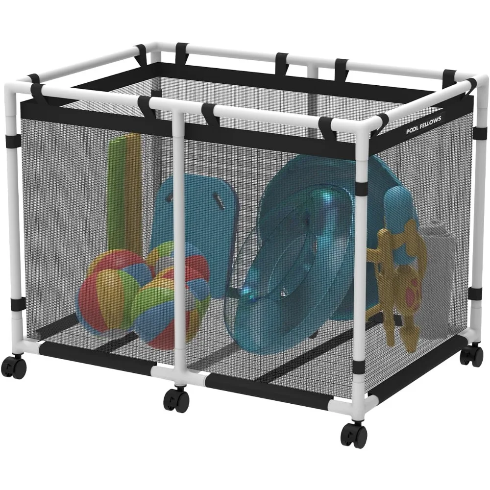 214 Gallons, Holder for Noodles, Toys, Floats, Towels, Large Mesh Organizer for Swimming Equipments, Max Style