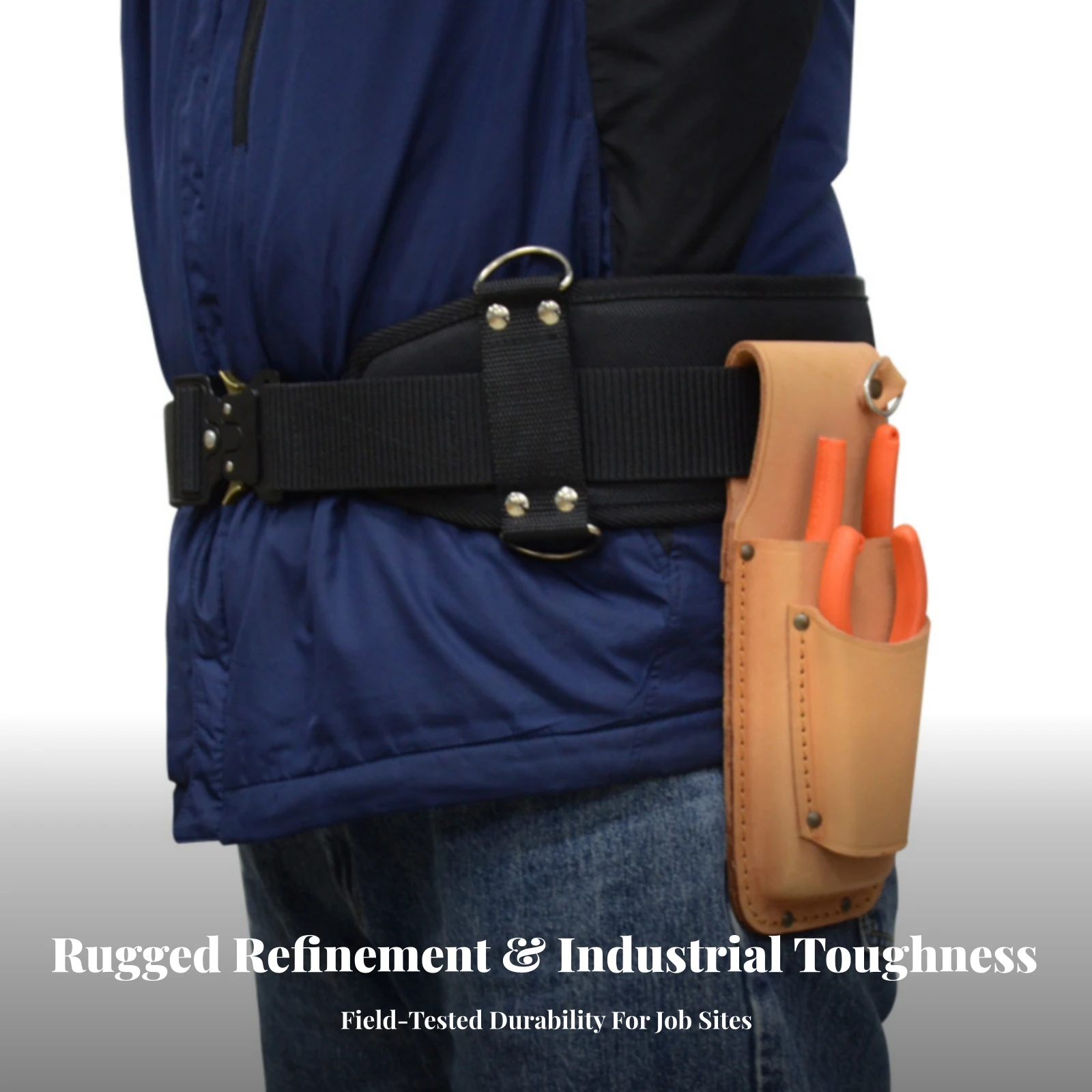Electrician Tool Belt Reinforced Padded Tool Belt Ergonomic Comfortable for Electricians, Elevated Work, Outdoor Construction