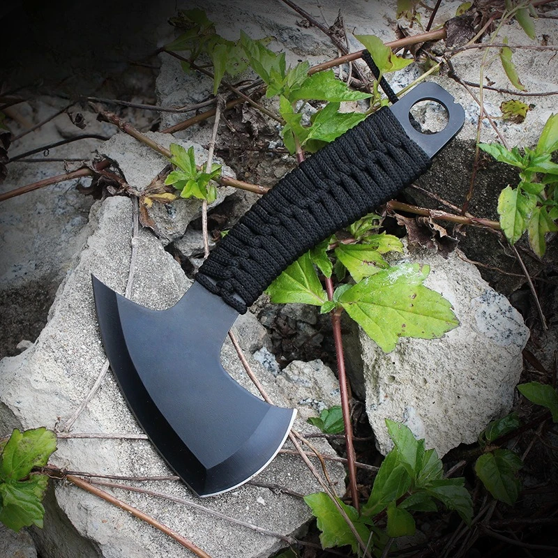 High Quality Outdoor Multi-functional Camping T actical Axe Household Wood-cut and Fire-fighting Axe Vehicle-mounted Hand Tool