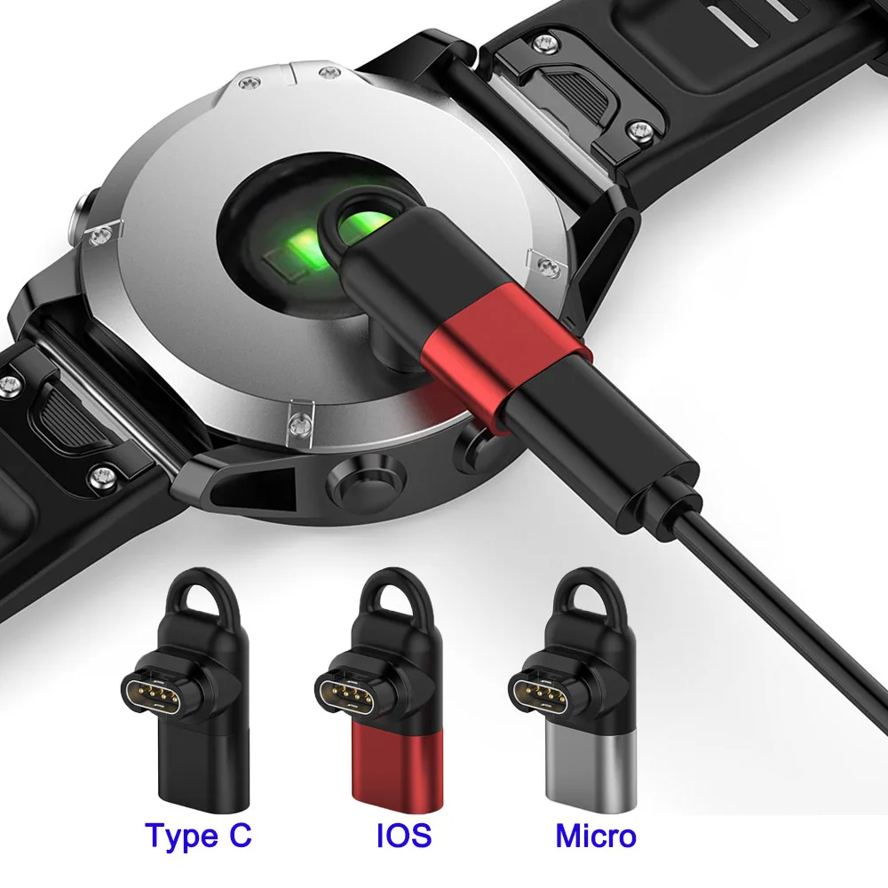 Charger Adapter for Garmin Instinct 2 2S USB Charging Connector for Fenix 7 7S 7X 6 6S 6X 5/ Forerunner 245 265 945/ Venu 2 2S 3