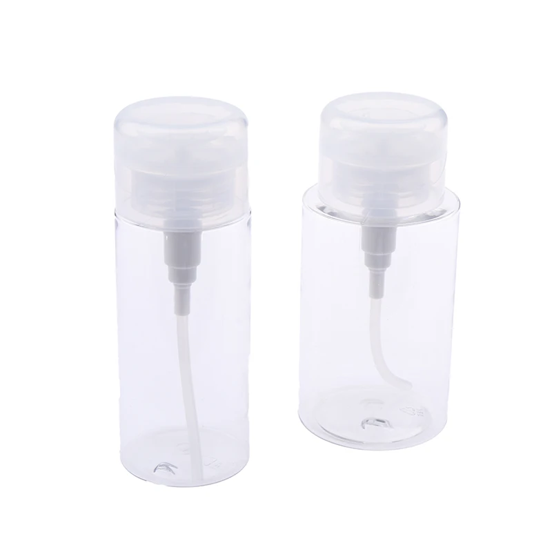 120/150/200/300Ml Lege Pomp Dispenser Vloeibare Uv Gel Polish Nail Art Polish Schoon Flessenreiniger Remover Fles