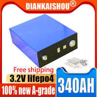 1pcs New 3.2V 100ah 320ah 340ah Lifepo4 battery Grade A DIY 12V 24V 48V lithium iron phosphate RV rechargeable battery duty-free