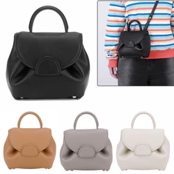 Borsa a tracolla moda donna tinta unita in pelle PU elegante borsa a tracolla tracolla staccabile piccola borsa Tote per lo Shopping di lavoro