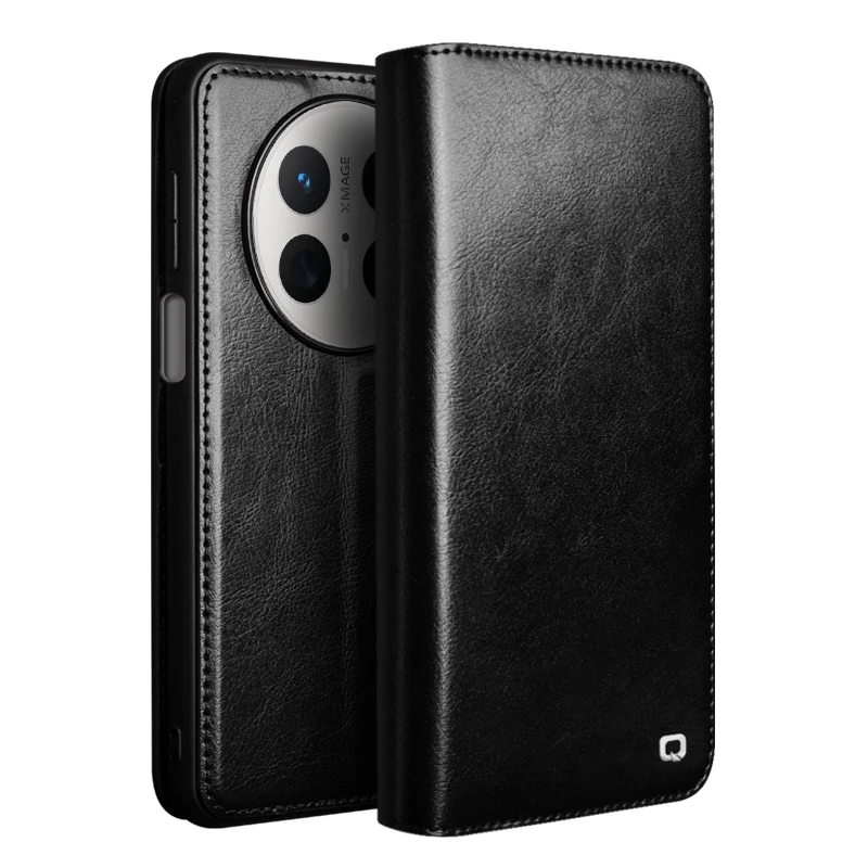 Classic cowhide Flip Leather Many Card Slot Wallet Protective Cover For Huawei Mate 70 Fall prevention Phone Case For Mate70