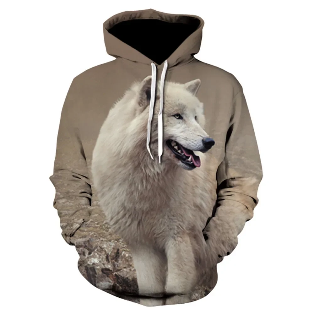 Persona De Grandes Samoyed Lobo Hoodie Menino Menina 3d Impresso Moletom Harajuku Outono Inverno Com Capuz