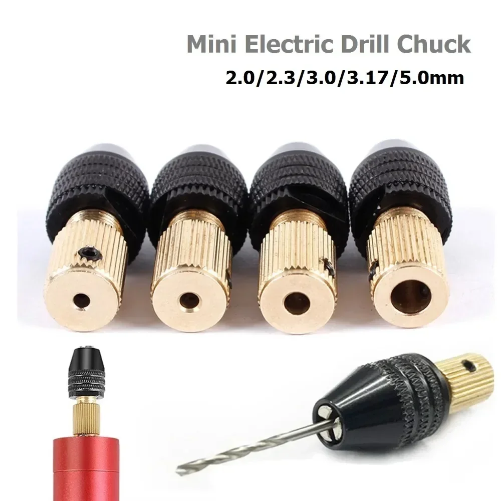 1 Set 2mm-5mm Universal Small Electronic Drill Bit Collet Mini Chuck Tool Fixture Clamp Multifunction Micro Electric Drill Chuck