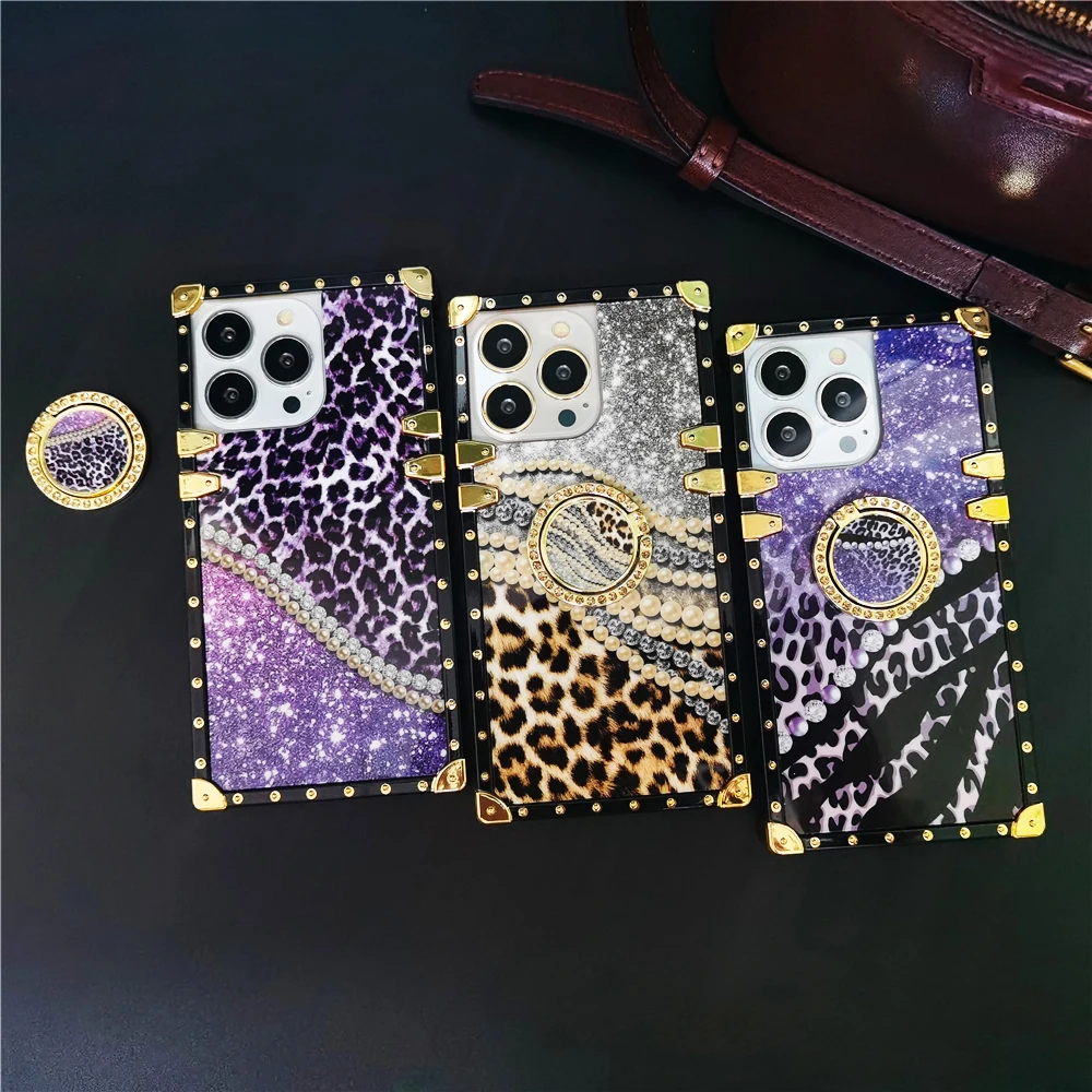 

Luxury Glitter Soft Shockproof Cover Leopard Pattern Retro Phone Case for Samsung Galaxy A56 A26 A16 A55 A15 A25 A35 A36 A54 A53