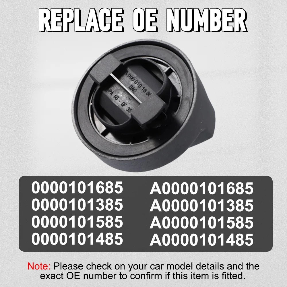 Engine Oil Filler Cover Cap for Mercedes-Benz W164 R171 W203 W204 W207 W209 W211 W212 W220 A0000101685 A0000101385