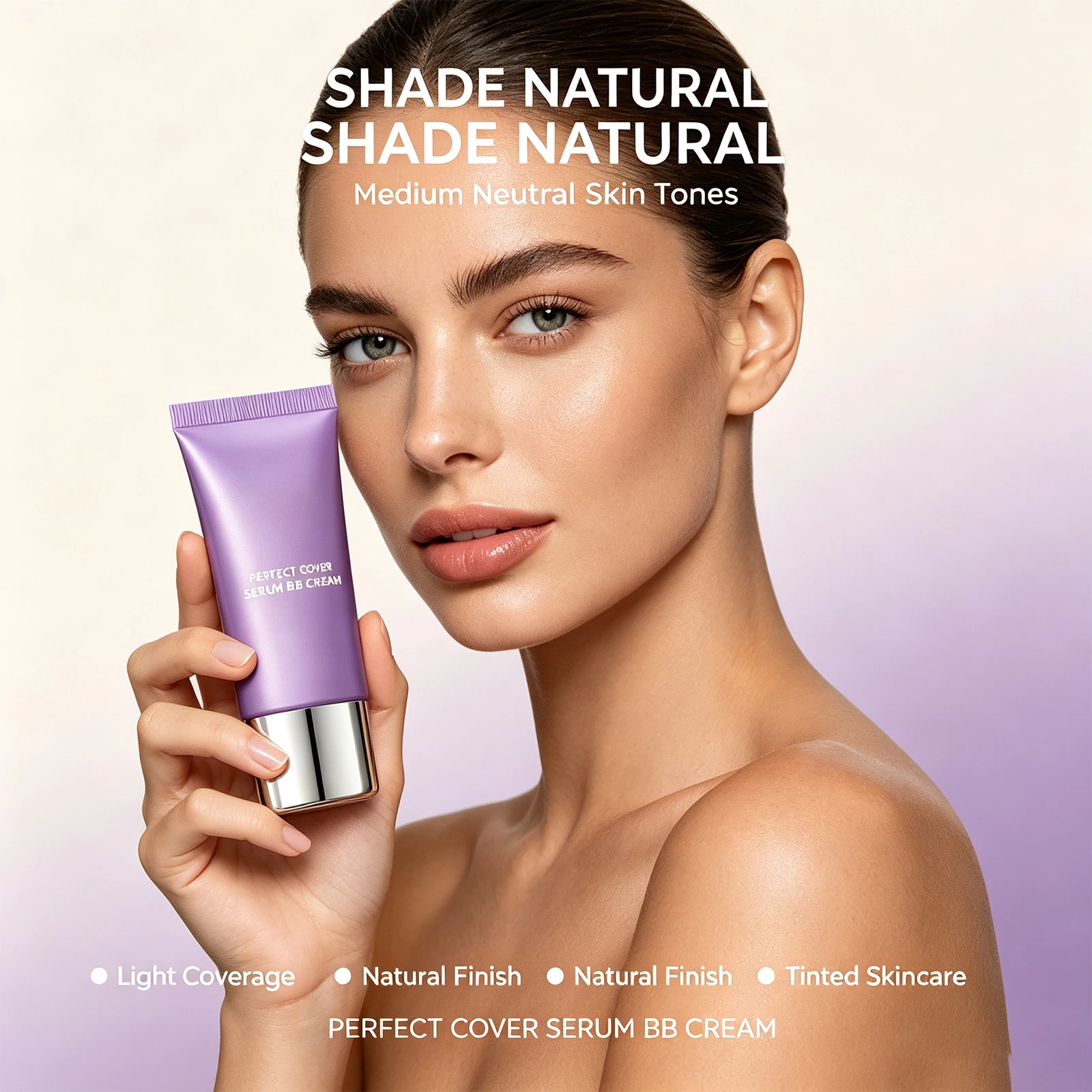 BB Cream Moisturizing Natural Coverage Lightweight Hydrating Long Lasting Daily Makeup 3 Shades Ivory Deep Natural