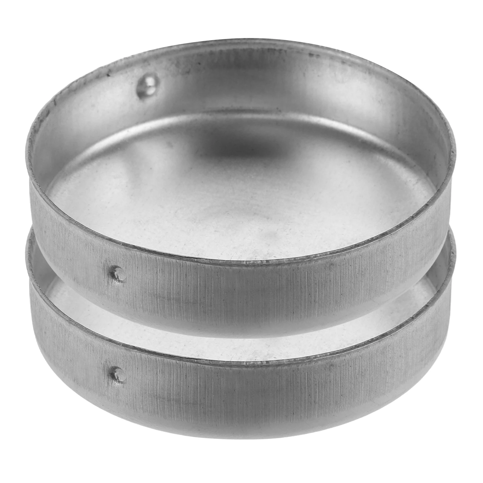 

2pcs Warning Guardrail Caps Cap Round Fence Post Covers Guardrail Metal Protector 76mm Durable