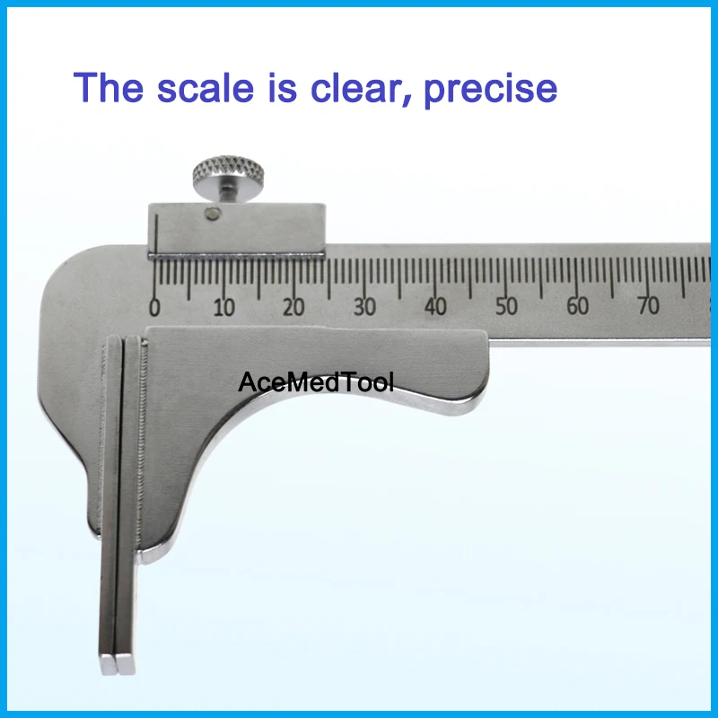 Stainless Steel Vernier Caliper Orthopedic Acetabulum Ruler Joint Caliper Measuring Gauge Veterinary Orthopedic Instrument