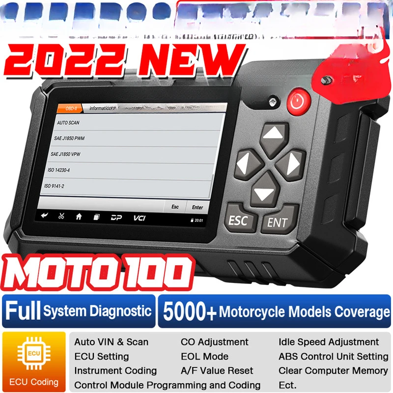 

Moto100 Scanner Diagnostic Tool Maintenance Light Reset Us Version