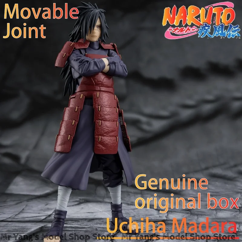 Pre-venta Bandai SHF Naruto Uchiha Madara Cuarto Gran Ninja de la Guerra Sharingan Figura de Acción Articulada Modelo Coleccionable de Anime