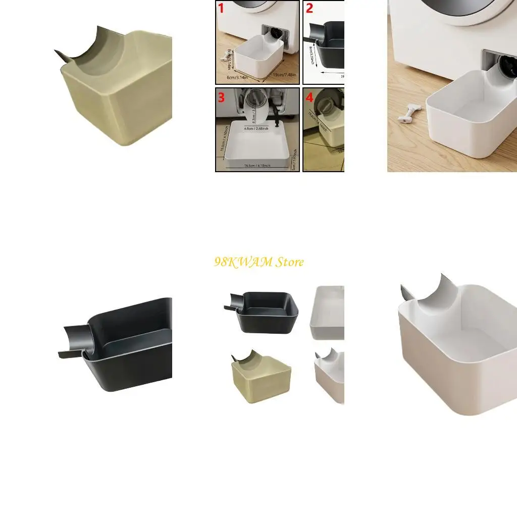 Laundry Drain Basin 19 X 8 X 8 Hanging Washer Water Guide Tray for Sink or Balcony Utility Areas at Home 68UF