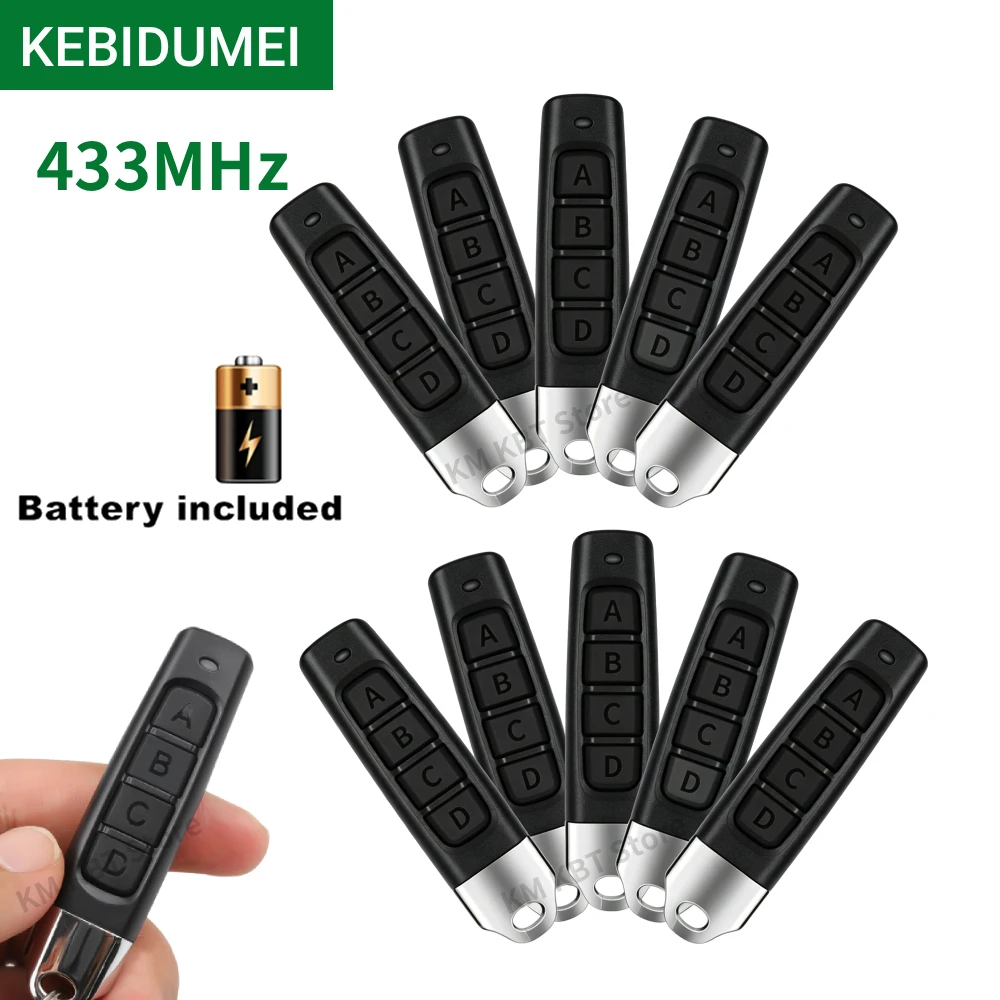 1-10PCS Control Remoto de Copia Automática de 433MHz para Puerta de Garaje Eléctrica, Duplicador de Control Remoto, Clonador de Código, Transmisor
