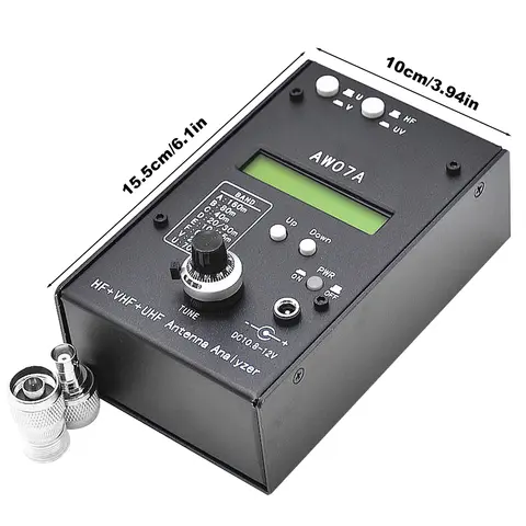 HF/VHF/UHF AW07A 1,5–470 MHZ 160 M HF+UV-spektrumanalysatorer med 1,0 till 9,99 SWR-multibandsantennanalysator SWR-antennanalysator 10 best sales antennanalysator - №9