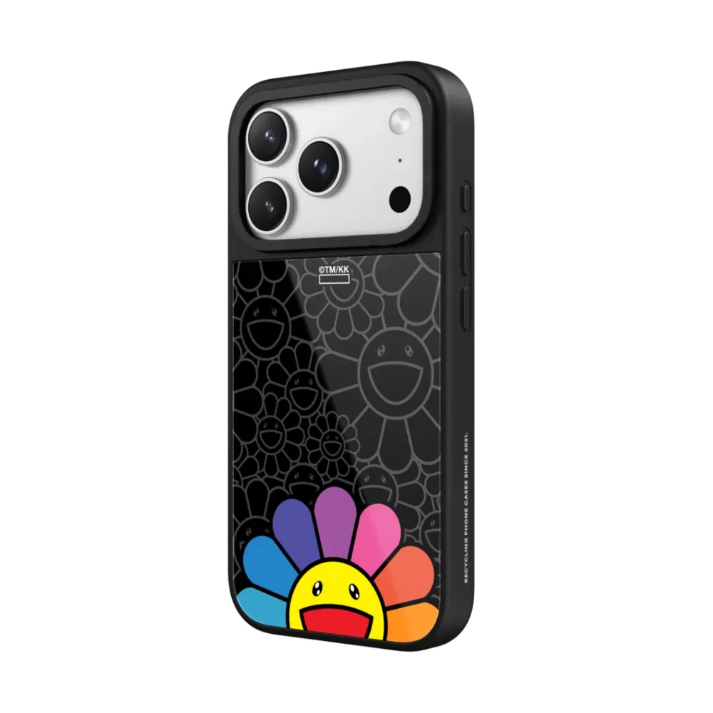 Blumen Blüten Regenbogen Lächeln MagSafe Hülle für iPhone 18 Pro Max 17 16 15 14 13 Magnetisches Kabelloses Laden Sonnenblumen-Cover – Detail 3