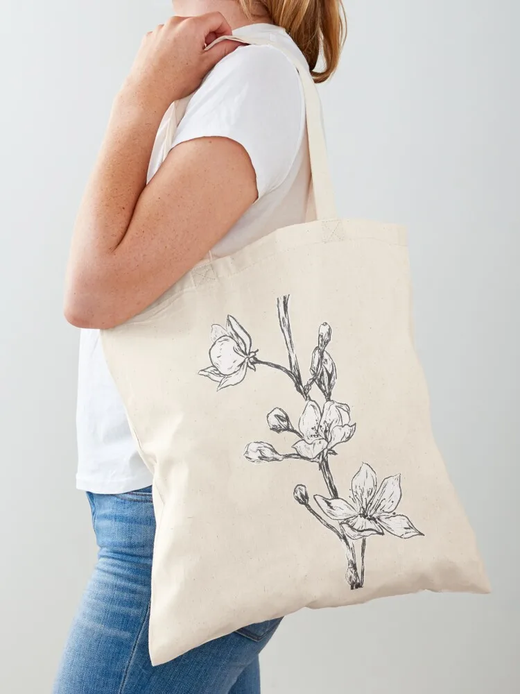 A Single Twig Tote Bag bag luxury women canvas tote bag Women's shopper custom fabric