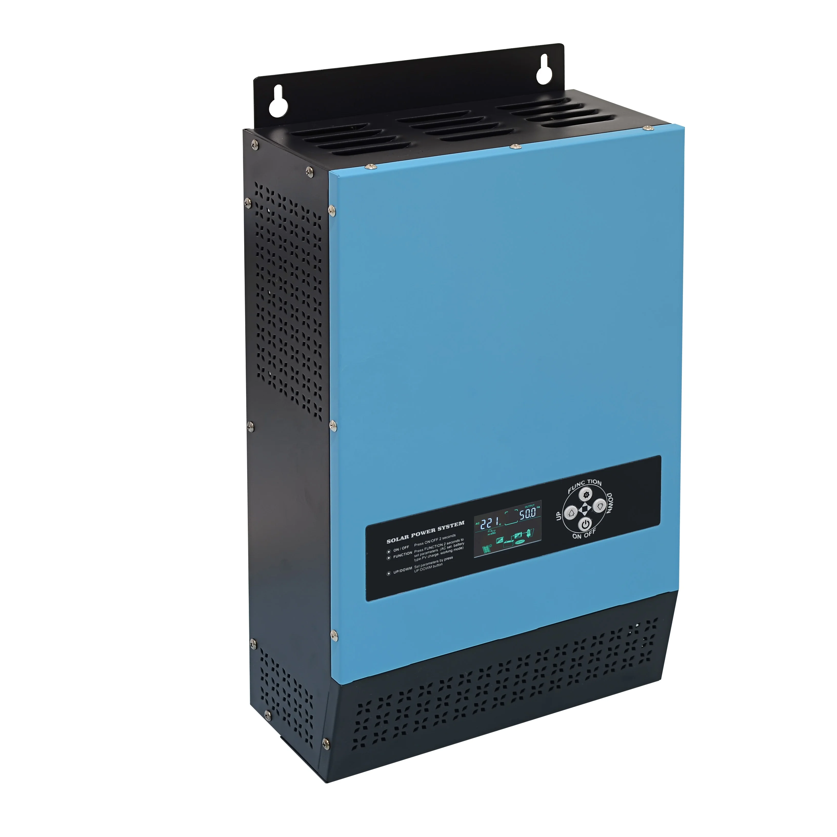 Hybrid Solar Inverter 24V 2000W Off Grid Split Phase Inverter 6000VA Watt 110 Volt 220 Volt