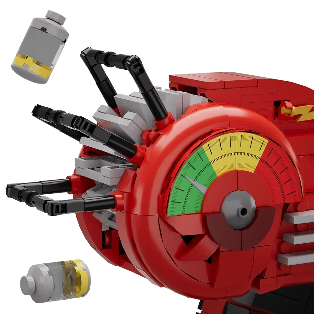Gorbicks MOC Red Call of Duty Ray Gun Model Bricks DIY Game Weapon Building Blocks Kit Props Toys For Birthday Gifts