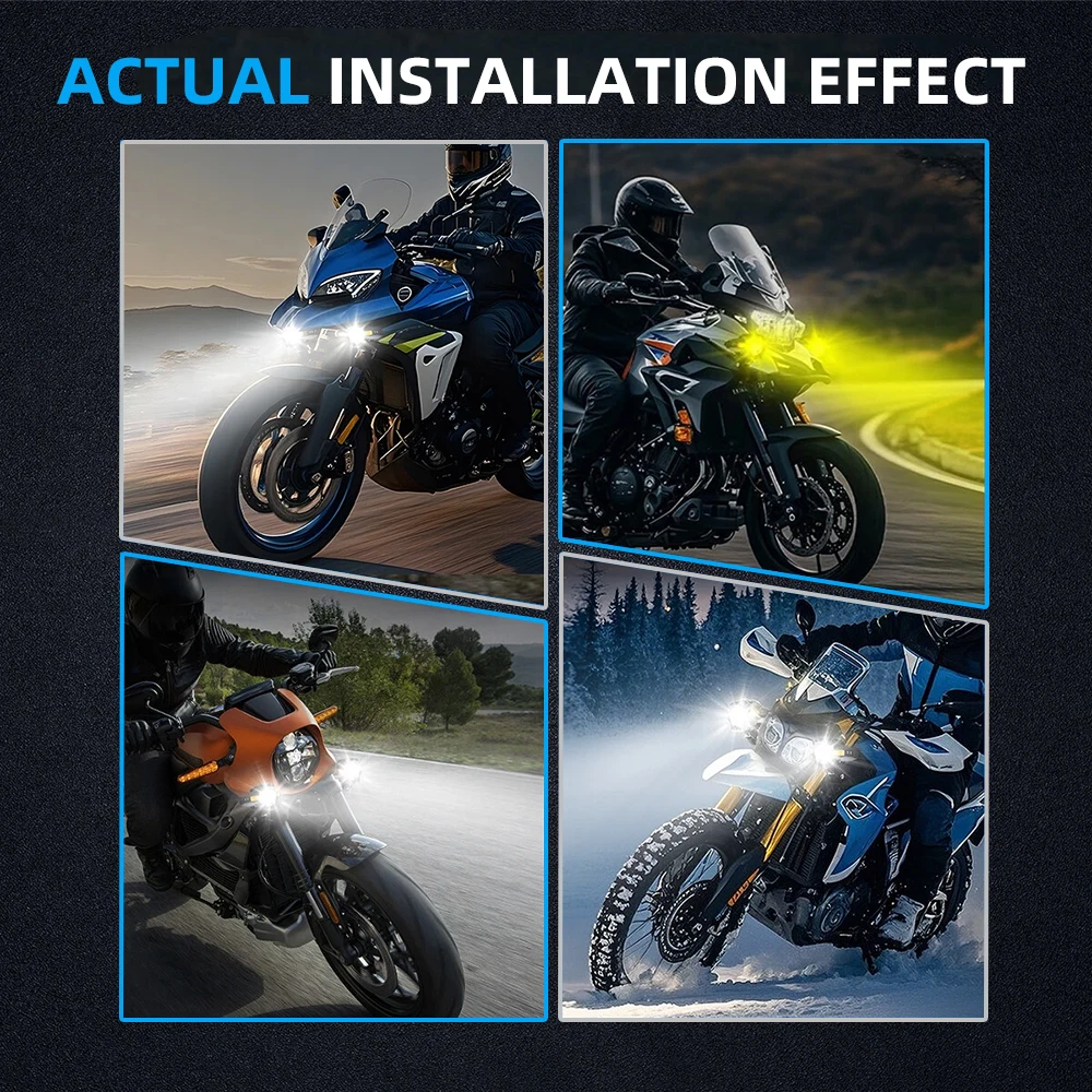 HL Auxiliary Motorcycle Spot Driving Light Front Fog Spotlights Super for BMW Honda Yamaha Suzuki 4x4 ATV Truck off-road use